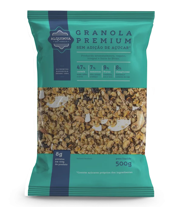 Granola Premium Sem Açucar - Alquimya dos cereais