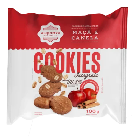 Cookies Integrais - Sabor Maçã e Canela
